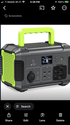 Paxcess Solar backup generator 300W LiFepo4 battery 50W solar panel | eBay