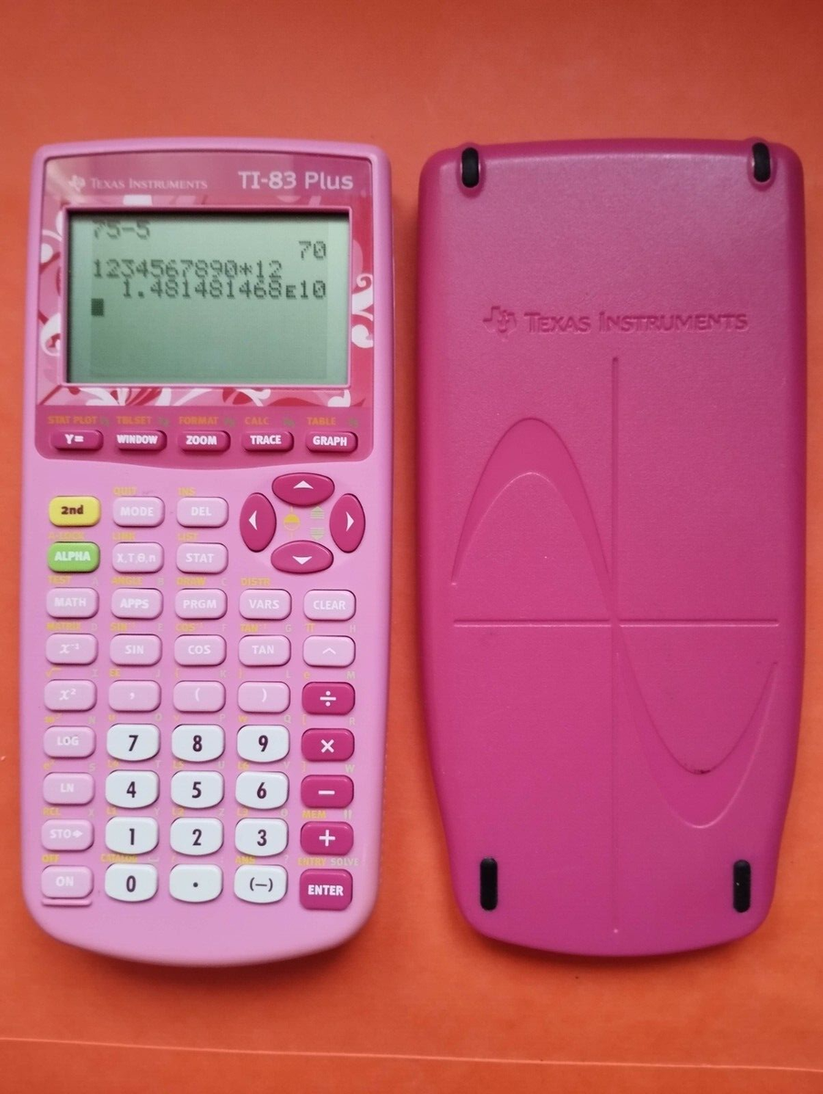 Texas Instruments TI-83 Plus Scientific Graphing Calculator Pink