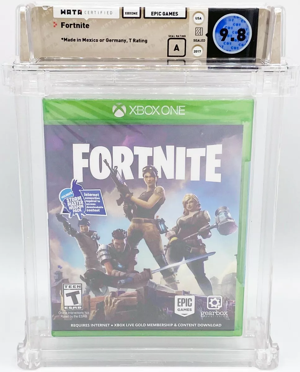 XBOX ONE - FORTNITE - FACTORY SEALED - WATA 9.8 A - EPIC GAMES 2017 FIRST  PRINT