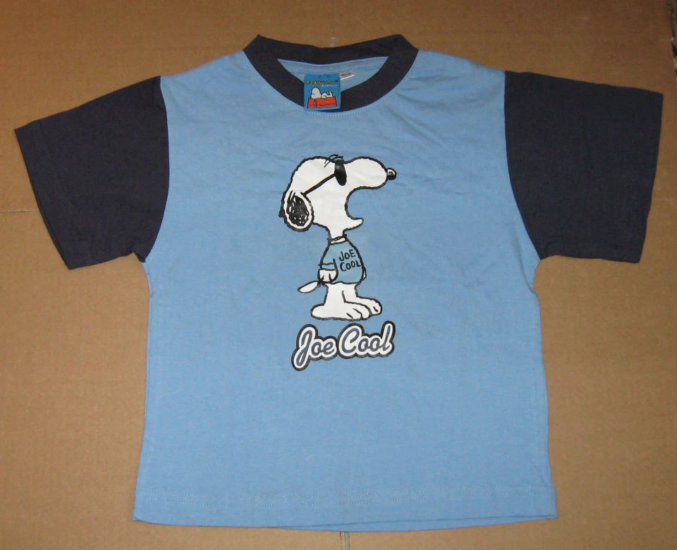Peanuts Snoopy T-Shirt Gr. 98-104, 110-116, 122-128 Joe Cool Fußball blau weiß - Bild 3 von 3