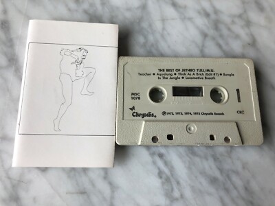 Jethro Tull M.U The Best Of CASSETTE Tape 1975 Chrysalis Aqualung RARE! OOP!