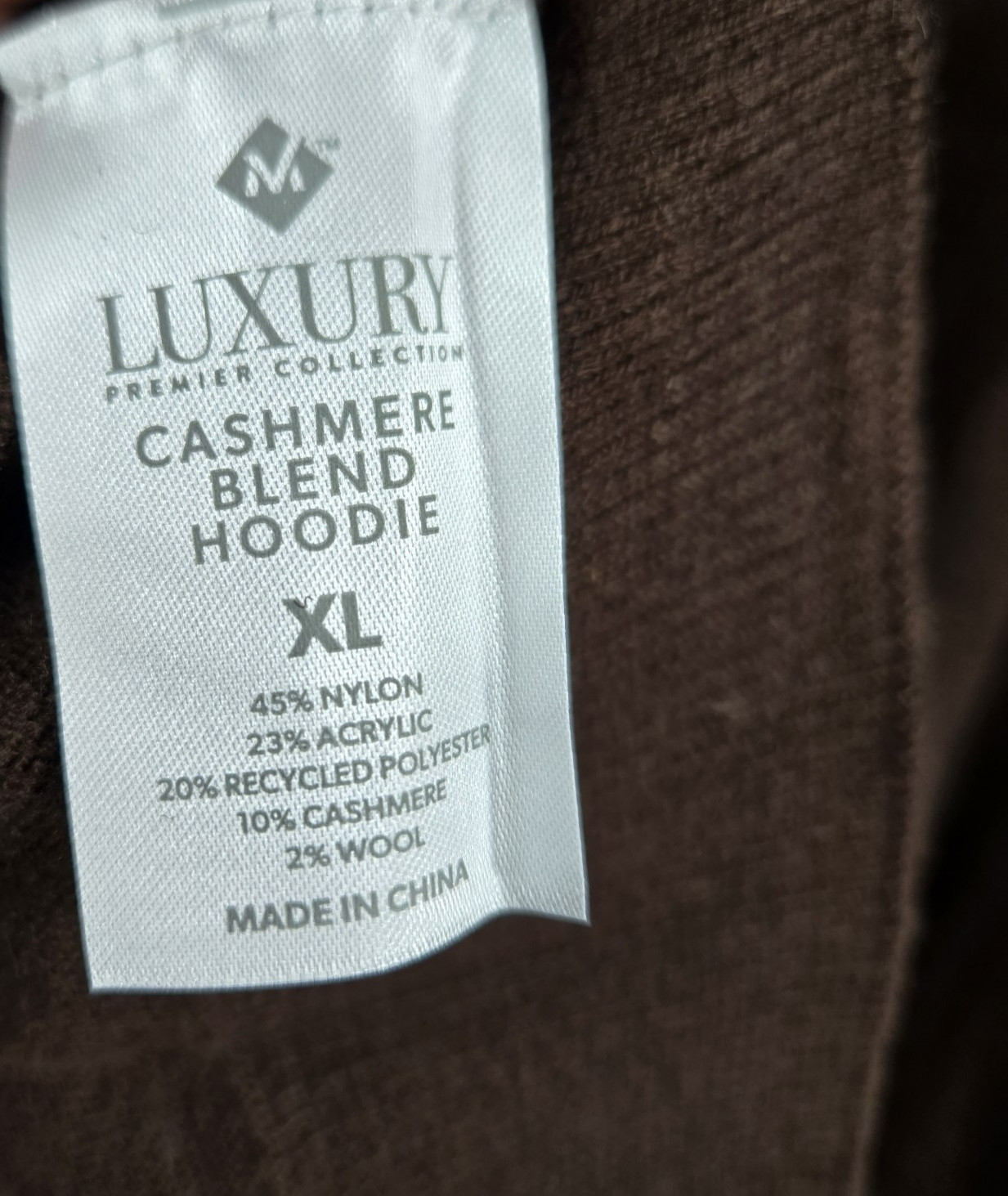 Member's Mark Women's Size XL Cashmere Blend Hoodie & Wide Leg Pant Set New