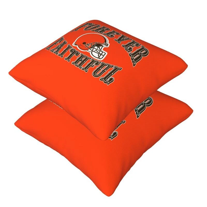 Cleveland Browns Forever Faithful Throw Pillow Covers