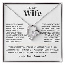 To My Wife Necklace, Christmas Gift For Wife, Christmas Gifts For Her, Wife Gift