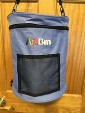 ArtBin Yarn Drum Portable Knitting Poly Canvas Tote Bag Purple Used Once