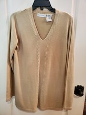 White Stag Tan Sweater -- Size M