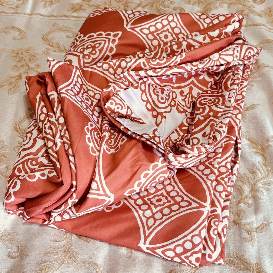 CYNTHIA ROWLEY ... Reversible  Bohemian  Full  Queen  Duvet  Cover … NEW Foto 2 de 4