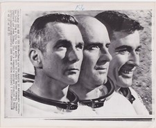 APOLLO 10 ASTRONAUTS RETURN UPON from MOON  Rare VINTAGE 1969 NASA Press Photo