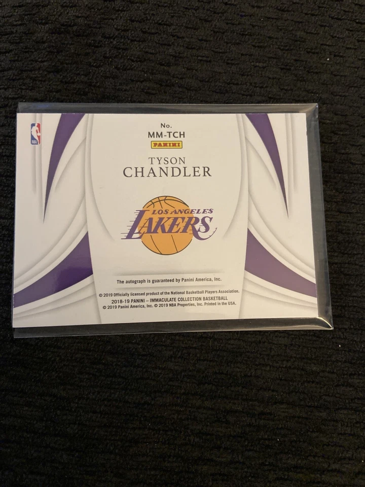 2018/19 Immaculate Basketball Tyson Chandler Modern Marks Auto 97/99 - Image 2 of 3