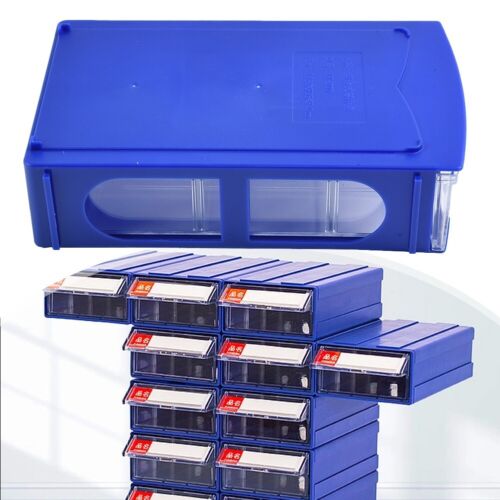 Boîte de rangement matérielle empilable robuste tiroirs transparents boîte à - Photo 1/11