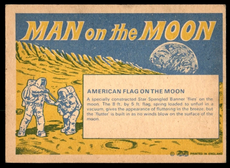 A&BC Man on the Moon 1969 - American Flag on the Moon - Image 2 of 2