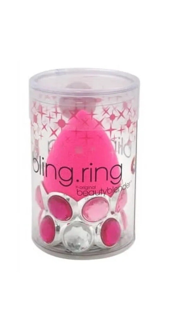 Beauty Blender Bling Ring Sponge and Holder NIB