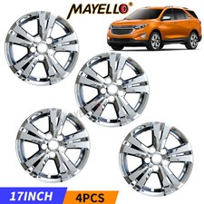 For 2010-2017 Chevy Equinox 17 Chrome Wheel Skins Hubcaps Covers Alloy Wheels For 2010-2017 Chevy Equinox 17 Chrome Wheel Skins Hubcaps Covers Alloy Wheels