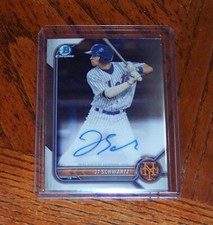 2022 Bowman Chrome JT Schwartz 1st Prospect Auto Autograph #CPA-JS Mets