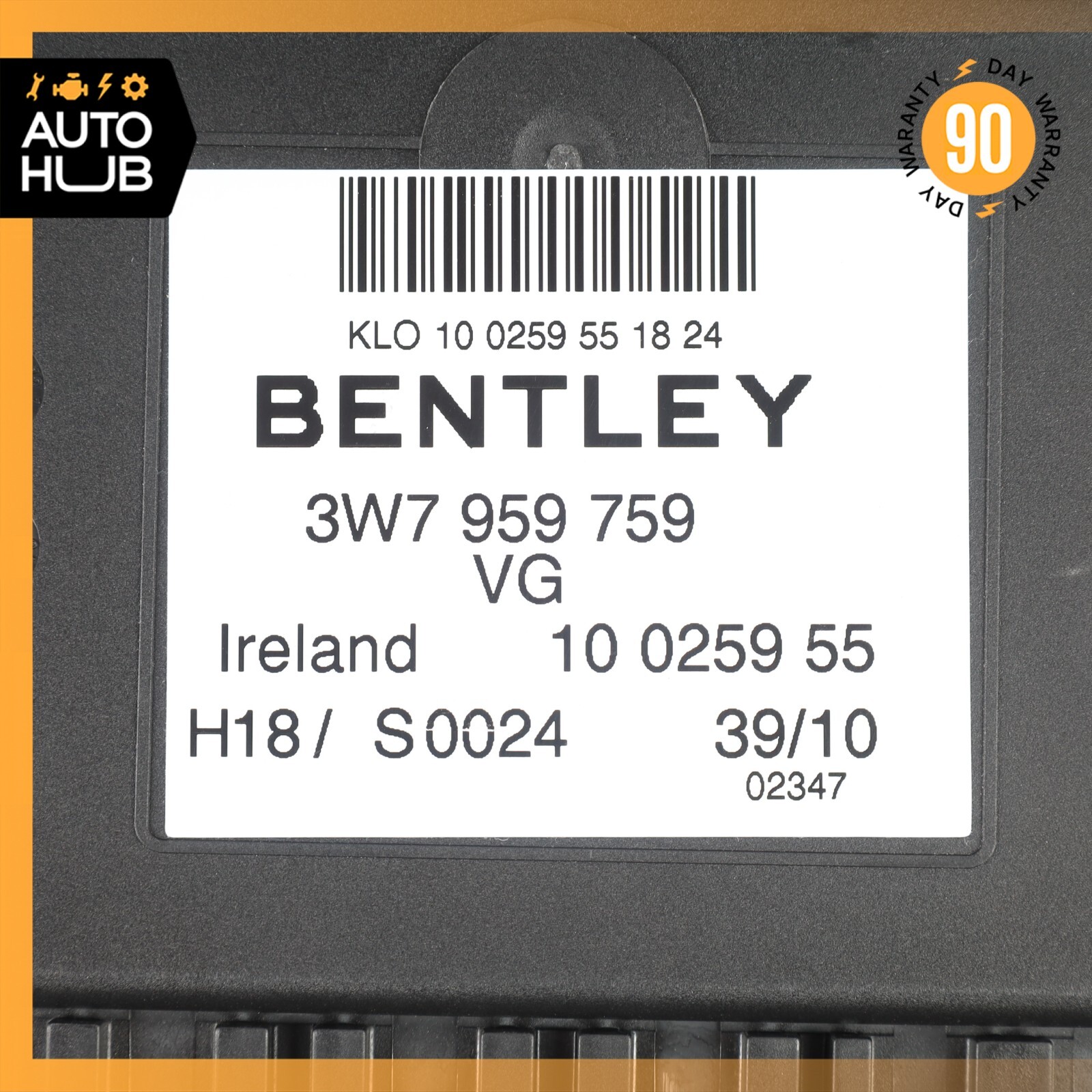 11-12 Bentley Continental GTC GT Front Right Side Seat Control Module OEM 59k