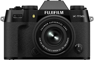 FUJIFILM X-T50 Mirrorless Digital Camera Lens Kit (XC15-45) Black X-T50LK-1545-B