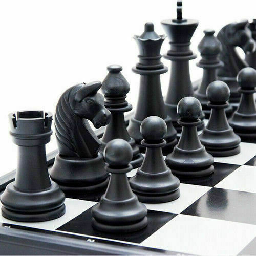 32Pcs Mini Portable Travel Folding Magnetic Chess Set King Queens