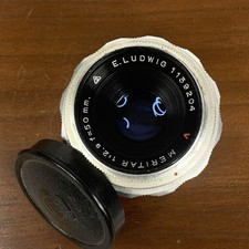 E.Ludwig 50mm 1:2.9 Meritar Exakta / EXA Camera Mount Lens 1139204 with Cap