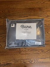 Bare HOME QUEEN GRAND COMFORTER Gray DOWN ALTERNATIVE