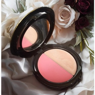 DuWop USA Cheek DUAL Blush&Highlighter Luz De Luna With Mirror #plumpskin