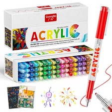 72 PCS Acrylic Gel Pens Art Craft Adult Coloring Drawing Marker Pen Set