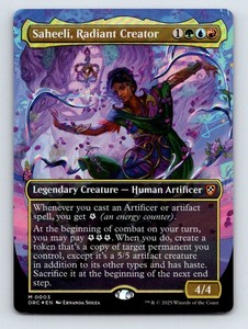 Saheeli, Radiant Creator (Borderless) Foil Mythic - Commander: Aetherdrift #3