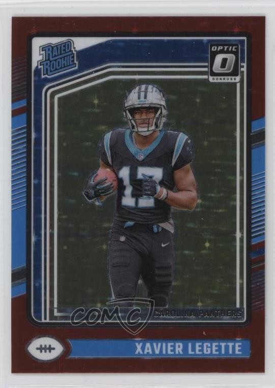 2024 Panini Donruss Optic Rated Rookie Red Stars Prizm Xavier Legette #299 1l2l