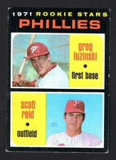 1971 Topps Baseball Card #439 Phillies Rookie Stars Greg Luzinski RC VG-EX. rookie card picture