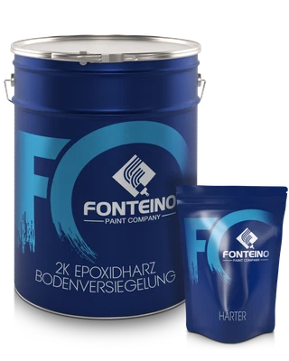 FONTEINO Epoxidharz Versiegelung Bodenversiegelung 2K Epoxy Bodenbeschichtung Farblos