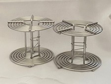 Lot of 2 Stainless Steel 120 Film Darkroom Developing Reels