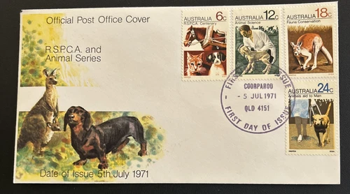 Australia FDC 1971 R.S.P.C.A. & Animal Series
