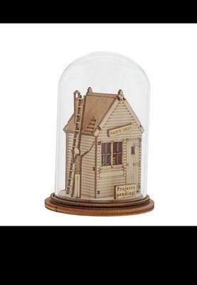Enesco Tiny Town Dad's Shed Kloche by Millbrook Gifts  #A30286 New in Box