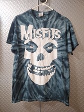 HOM5012 Misfits Vintage Graphic Music T Shirt 2002 Tie-Dye Gilden Medium