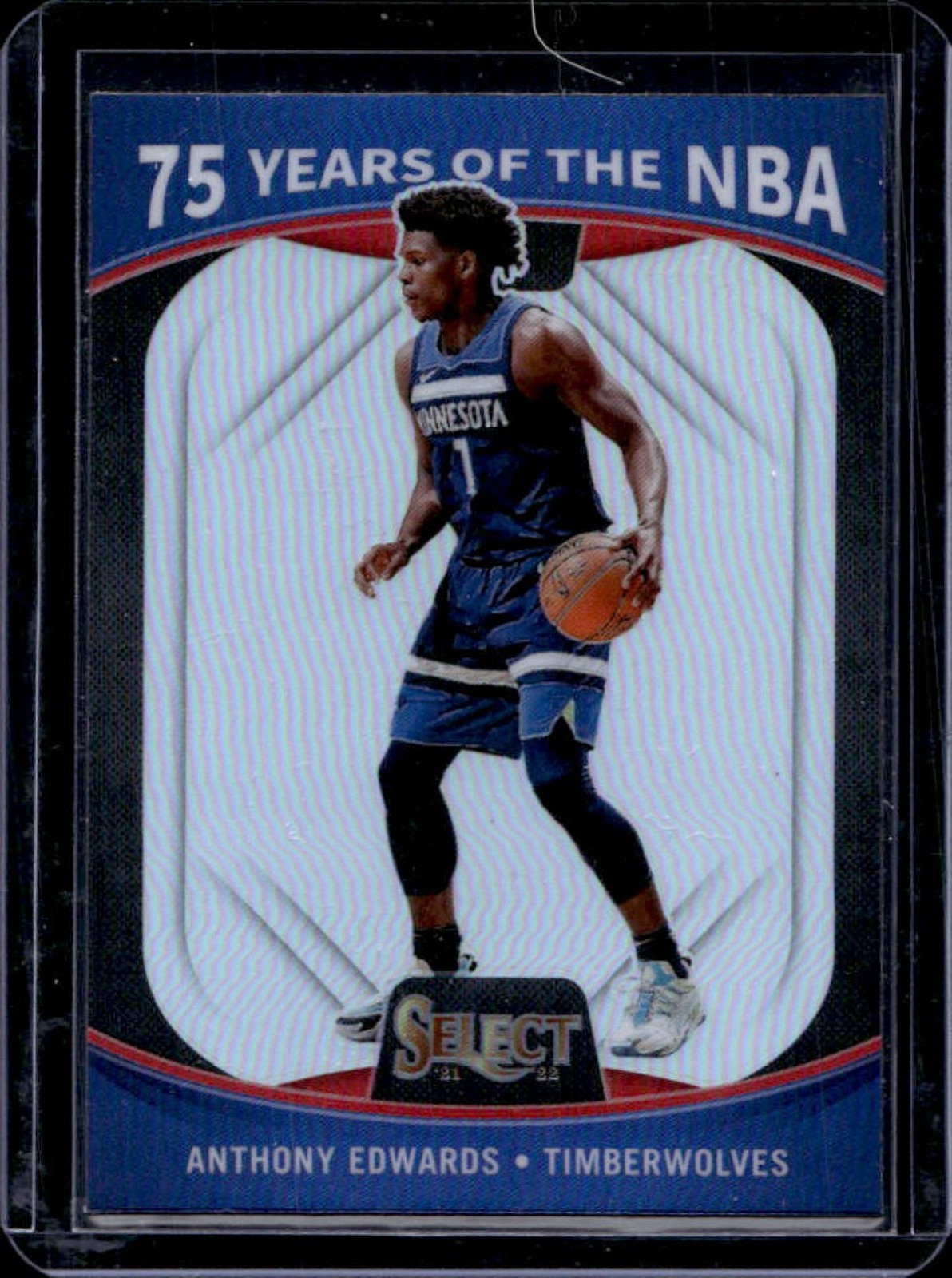 2021-22 Select Anthony Edwards 75 Years of the NBA #59 Timberwolves