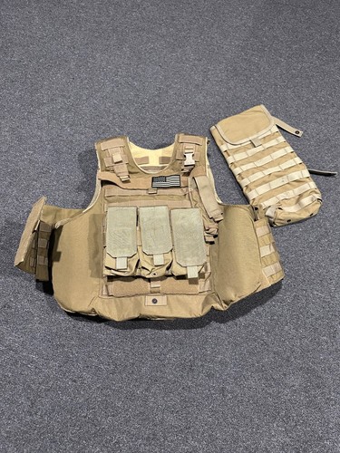 Coyote USMC Plate Carrier (large) with lvl 3 soft armor and lvl 4 plates