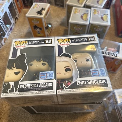 Funko Pop Television #1585 Wednesday #1586 Enid Sinclair NYCC 2024 Exclusive