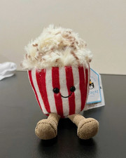 Jellycat Amuseables Popcorn Plush Bag Charm Keychain Cute Collectible Gift NWT