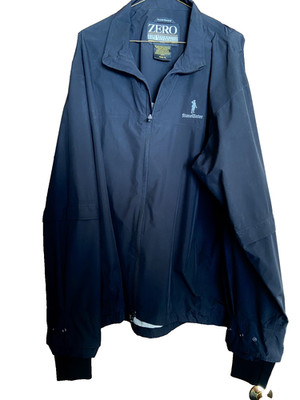 Zero Restriction Full Zip Black Windbreaker Golf Jacket Mens XL  StoneWater Club