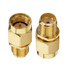 SMA Male to Female Coax Coaxial Cable Adapter, Low Loss for Wifi FPV Antenna