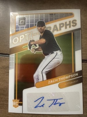 2022 Donruss Optic Zach Thompson Opti-Graphs Rookie Auto