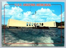 Postcard Hawaii Honolulu USS Arizona Memorial 1992 6x4 Q040