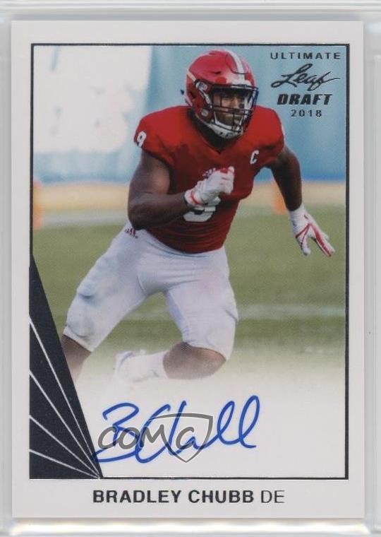 Bradley Chubb Leaf Ultimate Draft 1990 Leaf Autograph #BC1 Base