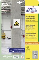 Avery Zweckform Stark Haftende Papier-Etiketten, 210 X 297Mm