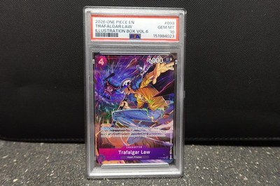 Trafalgar Law Illustration Box Vol.6 P-093 Promo One Piece Purple PSA 10