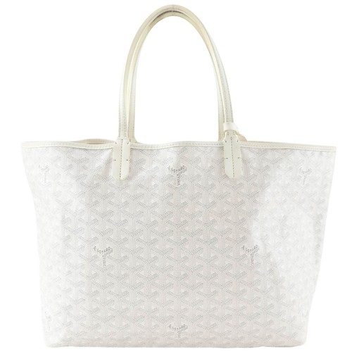 GOYARD Gojardin Saint Louis Saint Louis PM Tote Bag White canvas/leather Women