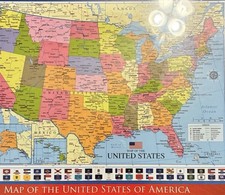 Brand New Eurographics Map of the United States 1000 Piece Puzzle