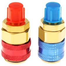 Ac R134a Quick Coupler Adapter Car High Low Side Hvac Sae Male Flare Fitting