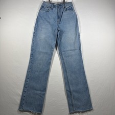 Abercrombie  Fitch Jeans Womens 25 0R Blue 90s Straight Ultra High Rise Denim