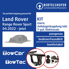 Für LAND ROVER Range Rover Sport III Typ L461 22- AHK starr +7pol sp. E-Satz TOP