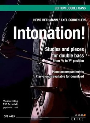 Intonation for double bass and piano score and part (playalongs available for...